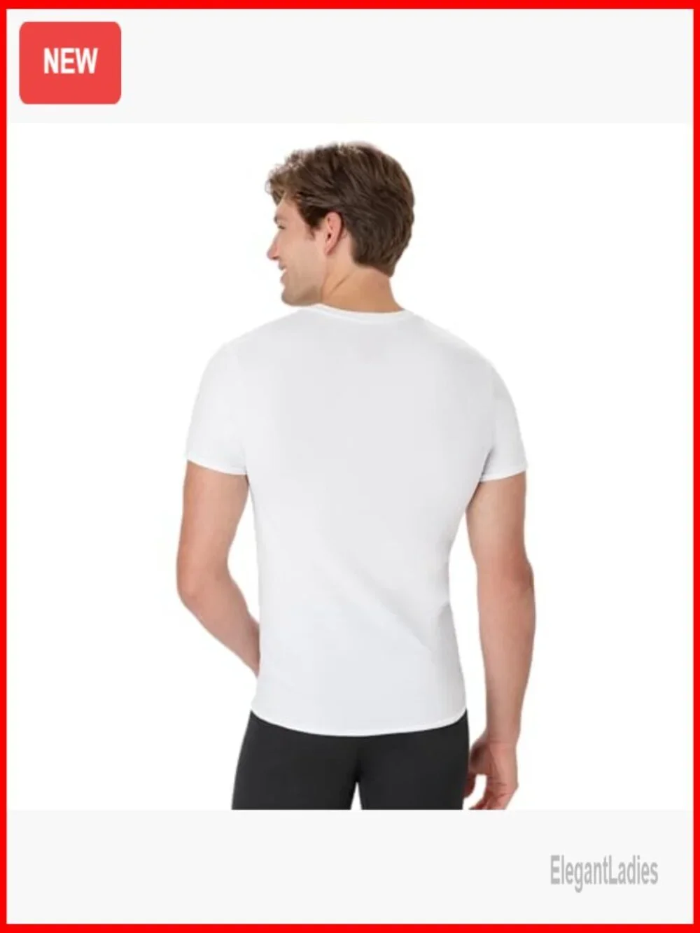 Slim Fit Moisture Wicking Undershirts 4-Pack Crewneck Tees